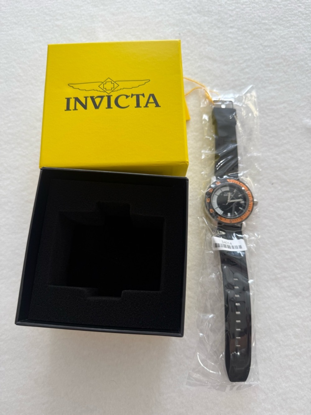 Invicta Men’s Black and Orange Specialty Compass Watch- 34014